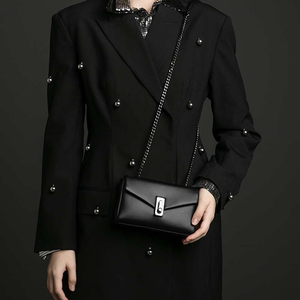 Solid Color Simple Small Leather Square Bag For Women Chain Shoulder Fashion Ladies Crossbody Bags dddmymoon