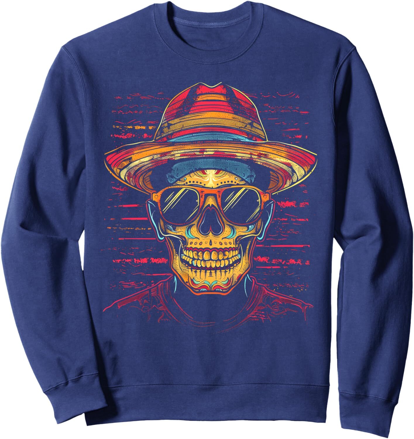 Long Sleeve Shirts for Men sweatshirt Sugar Skull Day Dead Skeleton Halloween Costume Graphic Tees Sweatshirt T shirt Tee Streetwear Casual tops cloth