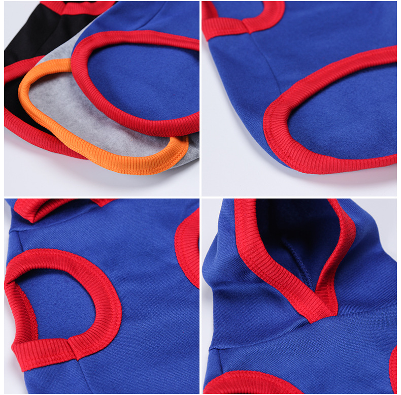 Fashion Design Printing Letter Dog Hoodie No Sleeves Autumn Winter New Dog Clothes