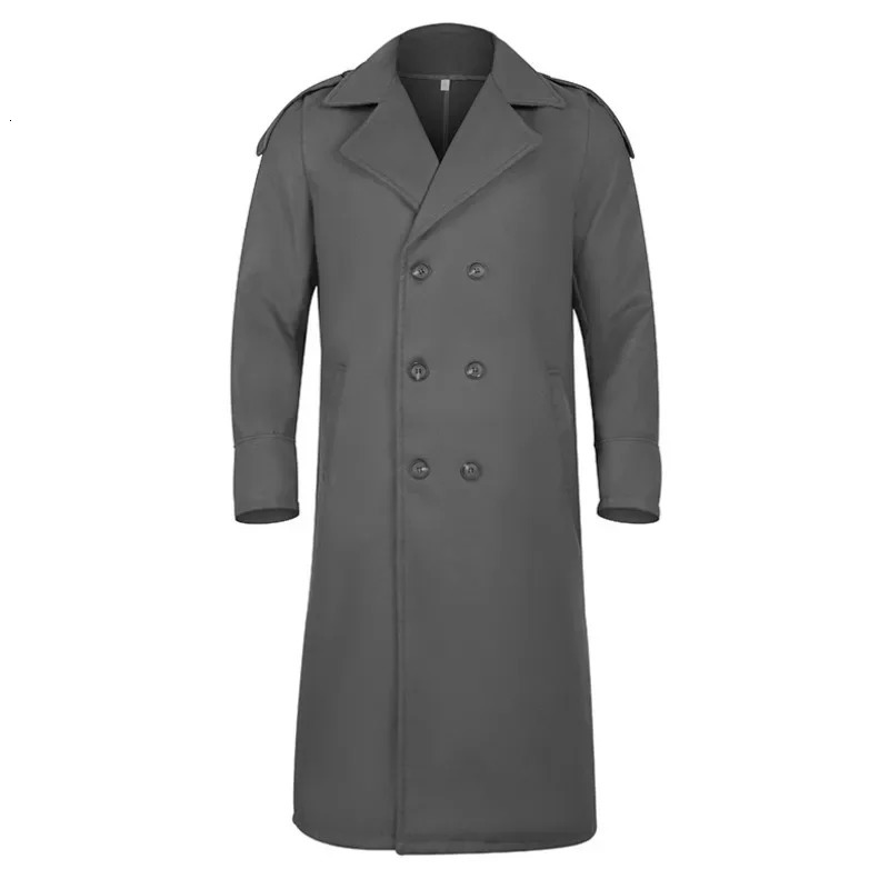 European and American autumn winter long wool coat extra knee 241115