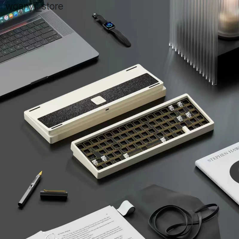 Keyboards Weikav Lucky65 V2 mechanical keyboard kit Bluetooth 3 mode 2.4g heat exchange pad structure Rgb custom gaming keyboard gift L240910
