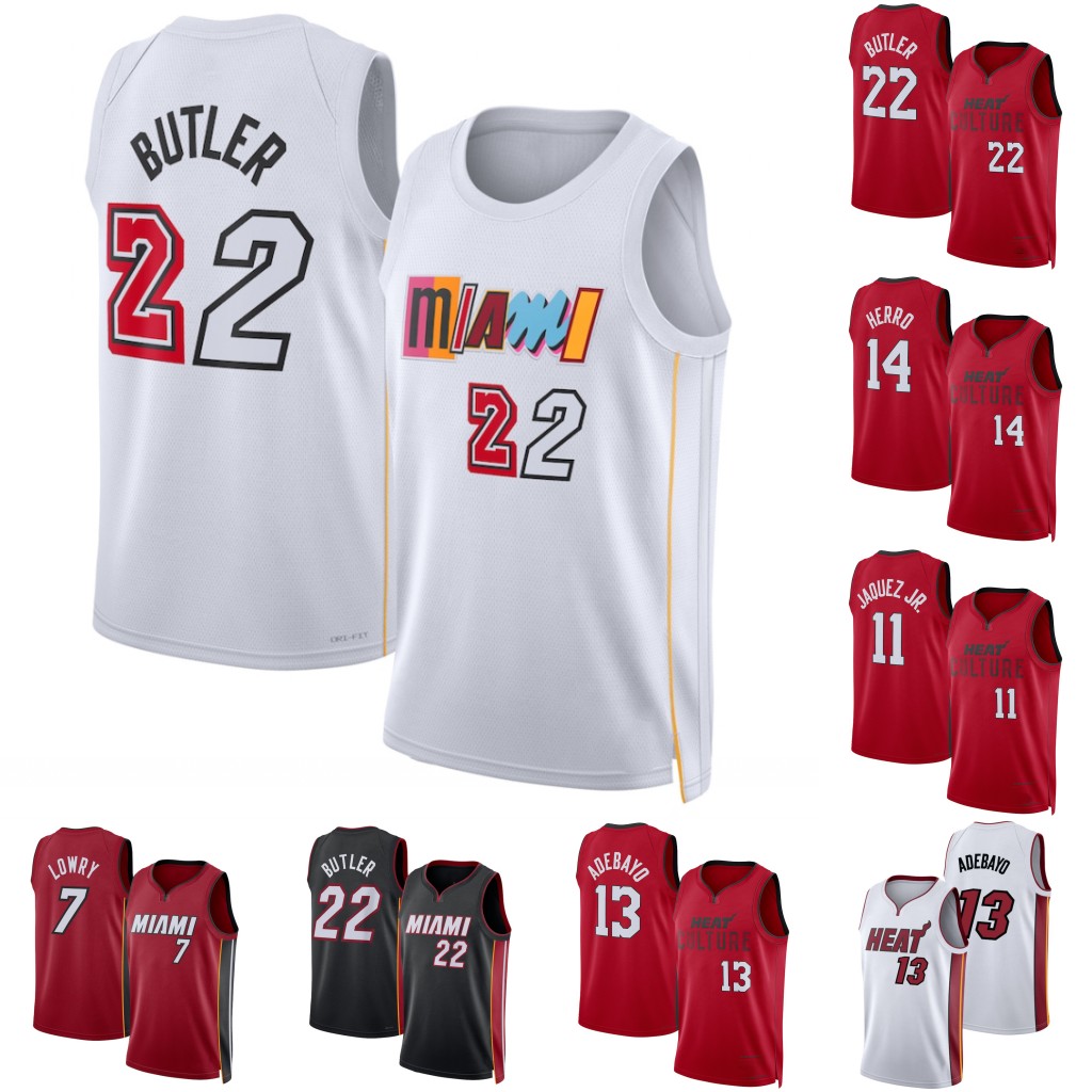 Heat 2024-25 City Basketball Jerseys Butler Adebayo Burks Christopher Highsmith Jaquez Jr. Johnson Larsson custom men women youth Jersey