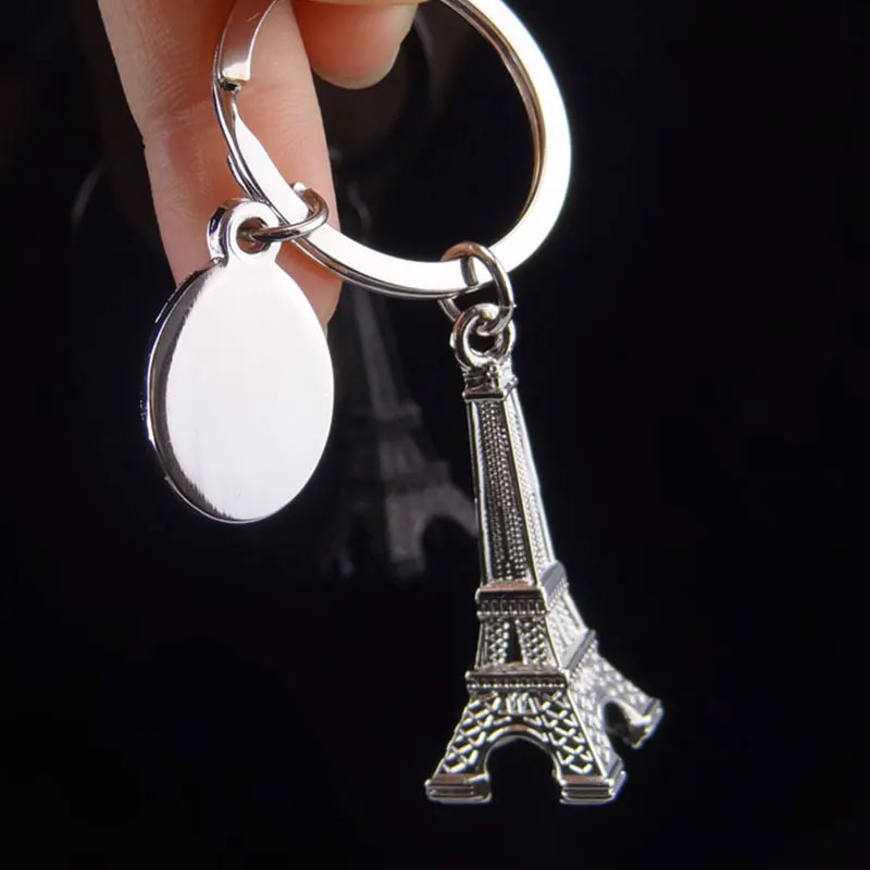 100Pcs Paris Eiffel Iron Chain Chaveiro Tower Keychain Llavero Keychain La Tour Eiffel Porte Clef Keyholder Keychain Gift 241115