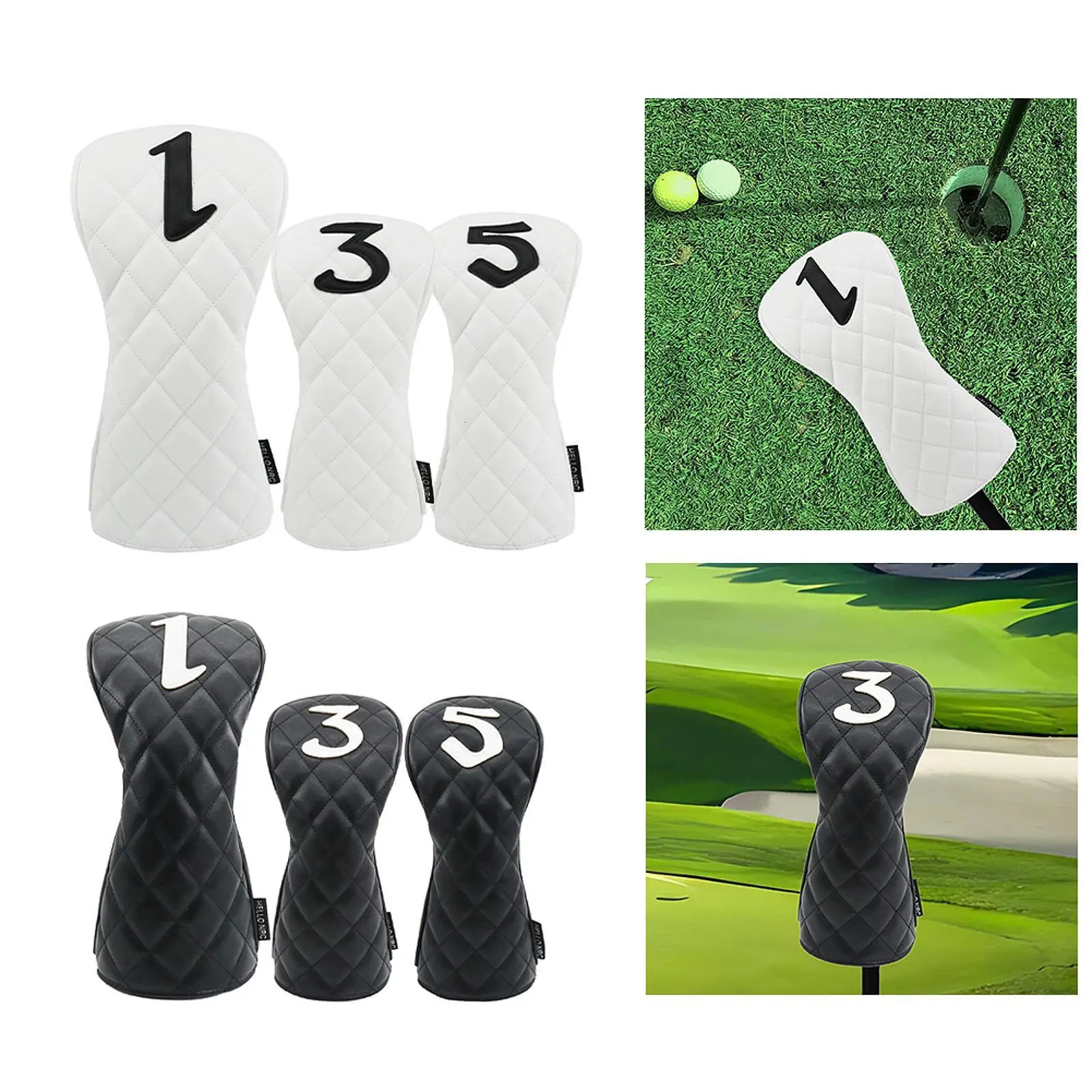 Golf Wood Headcover Premium Golf Wood Head Cover for Adults Golfer Equipment 241115