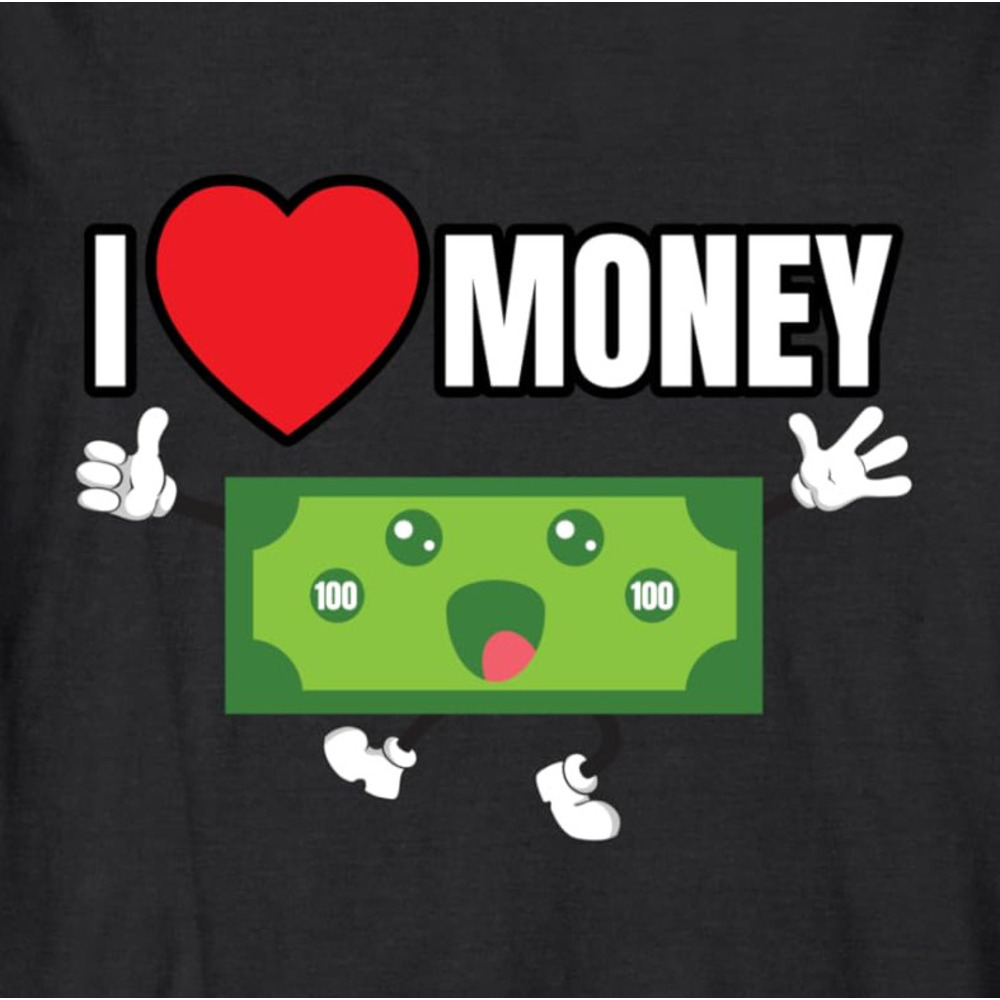 Long Sleeve Shirts for Men sweatshirt I Love Money Hustle Gift Money Lovers Long Sleeve Tee Streetwear Casual tops clothes fashion