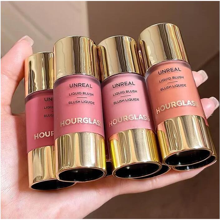 7 Color Blush 10.3ml Hourglass Unreal Liquid Blush Face Cheek Cosmetics Long Lasting Blush Liquide Moment Vision Scene Craft Future Imagine Whim With Box