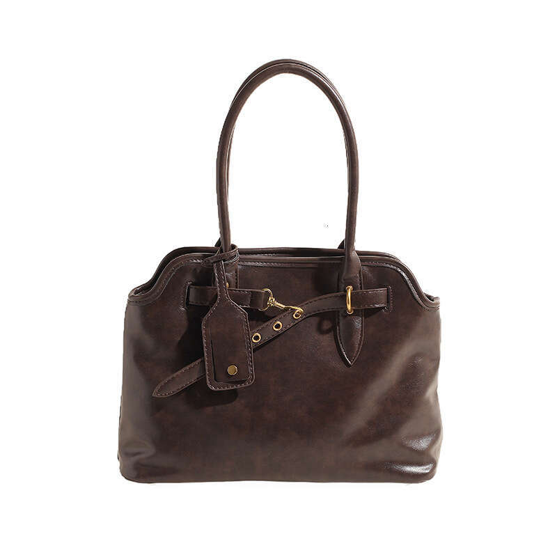 New PU Leather Vintage Zipper Tote Trend Y2k Motorcycle Shoulder Women's Travel Commuter Crossbody Bag Street Dressing
