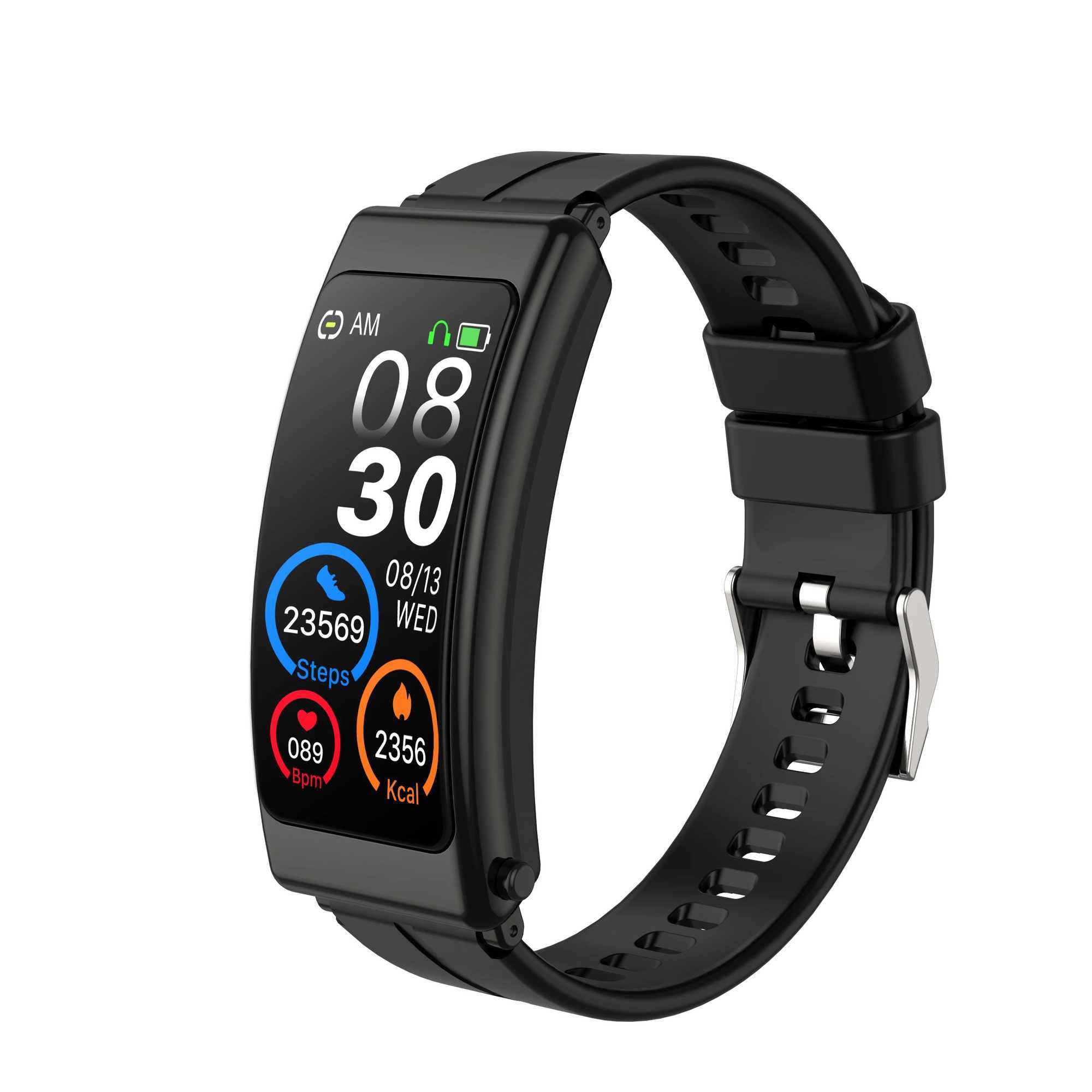 The best-selling new bracelet of 2024 K13 smartwatch 2-in-1 BT earphones fitness tracker sports smart bracelet for Android and iOS Y241114