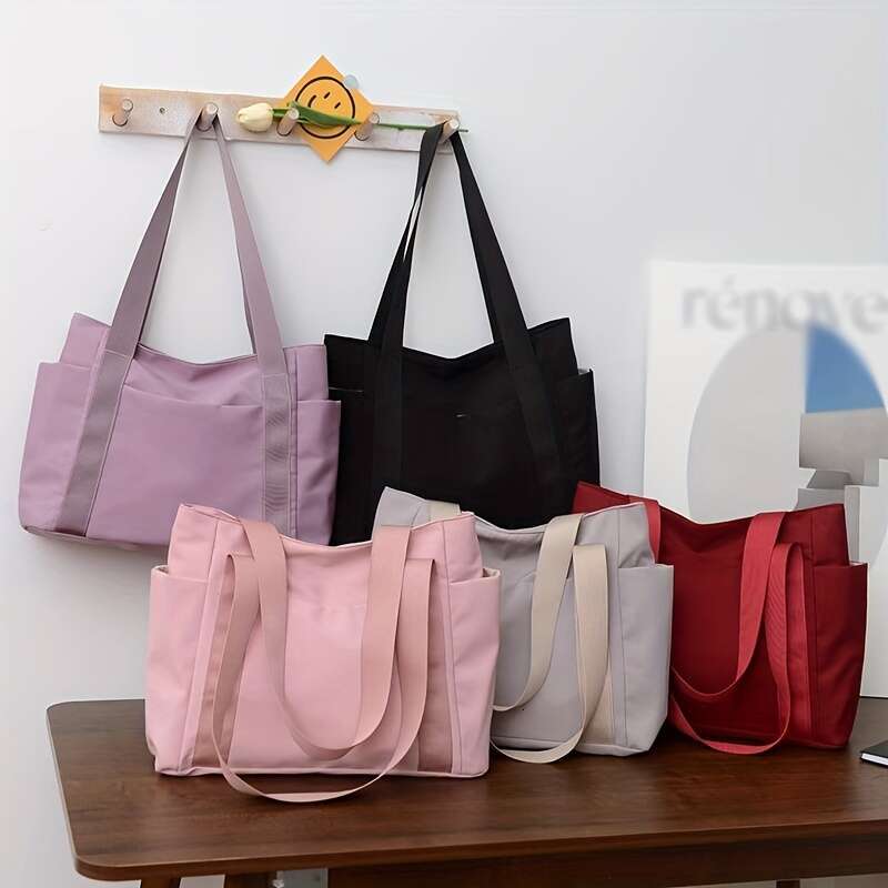 Casual Minimalist Tote Shoulder All-Match Versatile Storage Bag, Lightweight Travel Bag