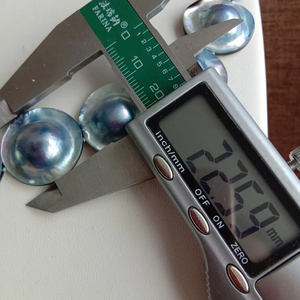 Free delivery natural MABE hat Baroque pearl shaped jewelry set with 100% natural MABE pearls NECKLACE-NICE 925 silver chain and earrings 241115