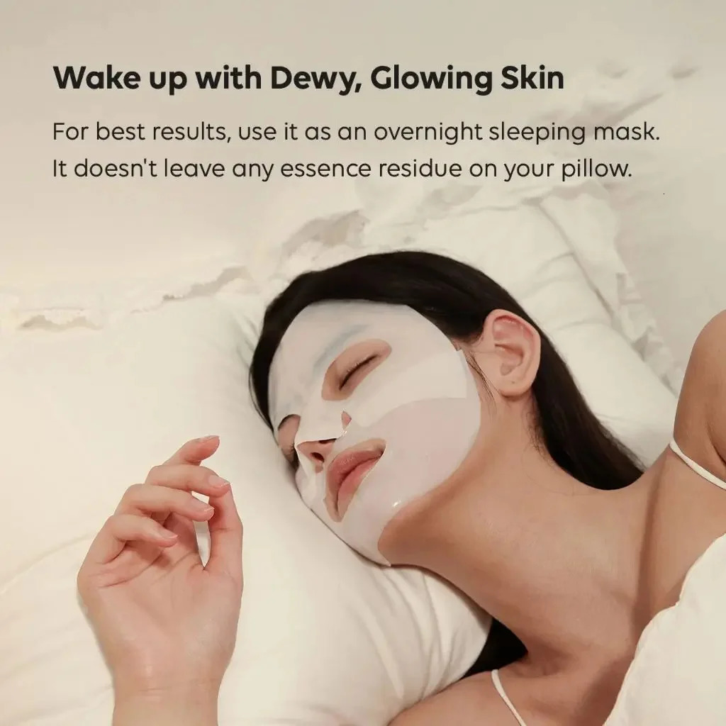 Bio Collagen Face Mask Shrink Pores Deep Hydrating Overnight Mask Moisturizing Refreshing Brightening Face Skin Care 241115