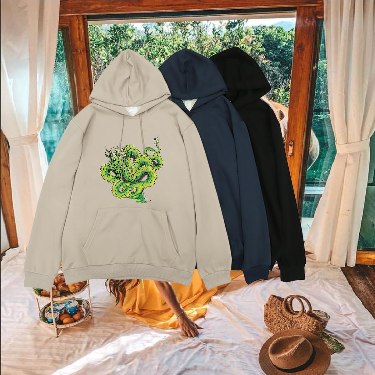 DIY Men Hoodie Graphic Cool Design Men Clothes Hoodie Tops Hoodie Hip Hop Velvet Thick Hooded Collar Breathable