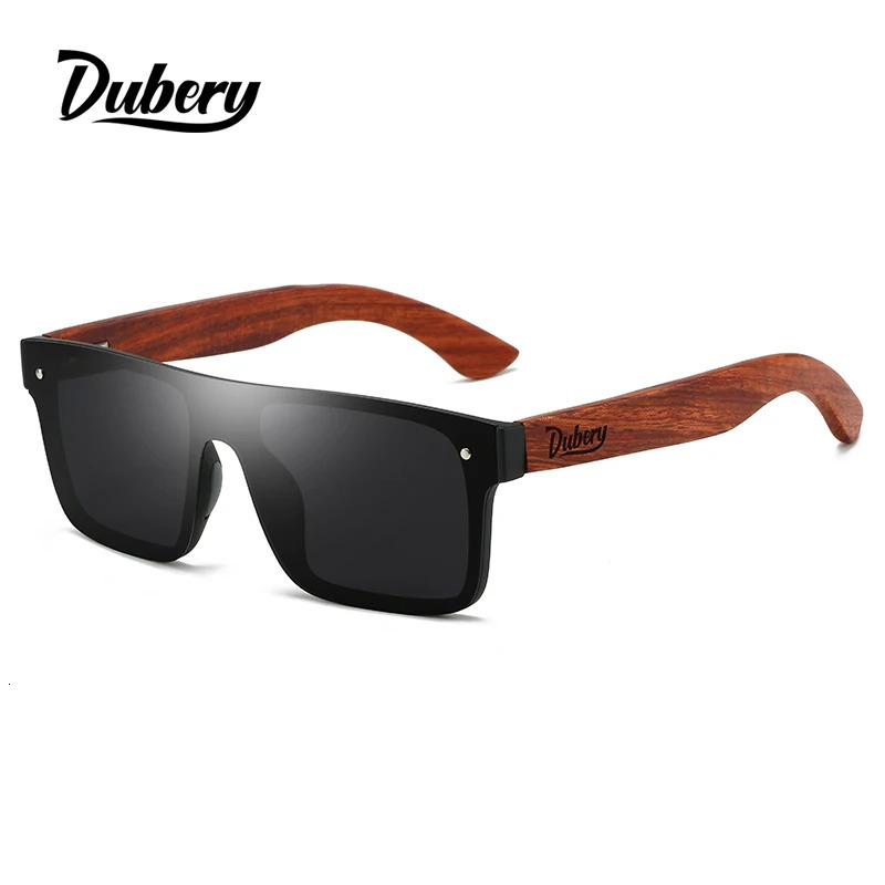 DUBERY Natural Wood Sunglasses Mens Polarized Fashion Sunglasses Natural Wood Oculos De Sol Masculino 219 241114