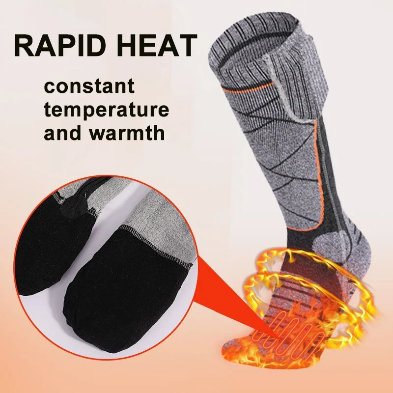 5000mAh APP Control Self Heated Socks Winter Ski Thermal Socks Cycling Warm Sock Mens Womens Heating Foot Warmer Electric Sock 241115