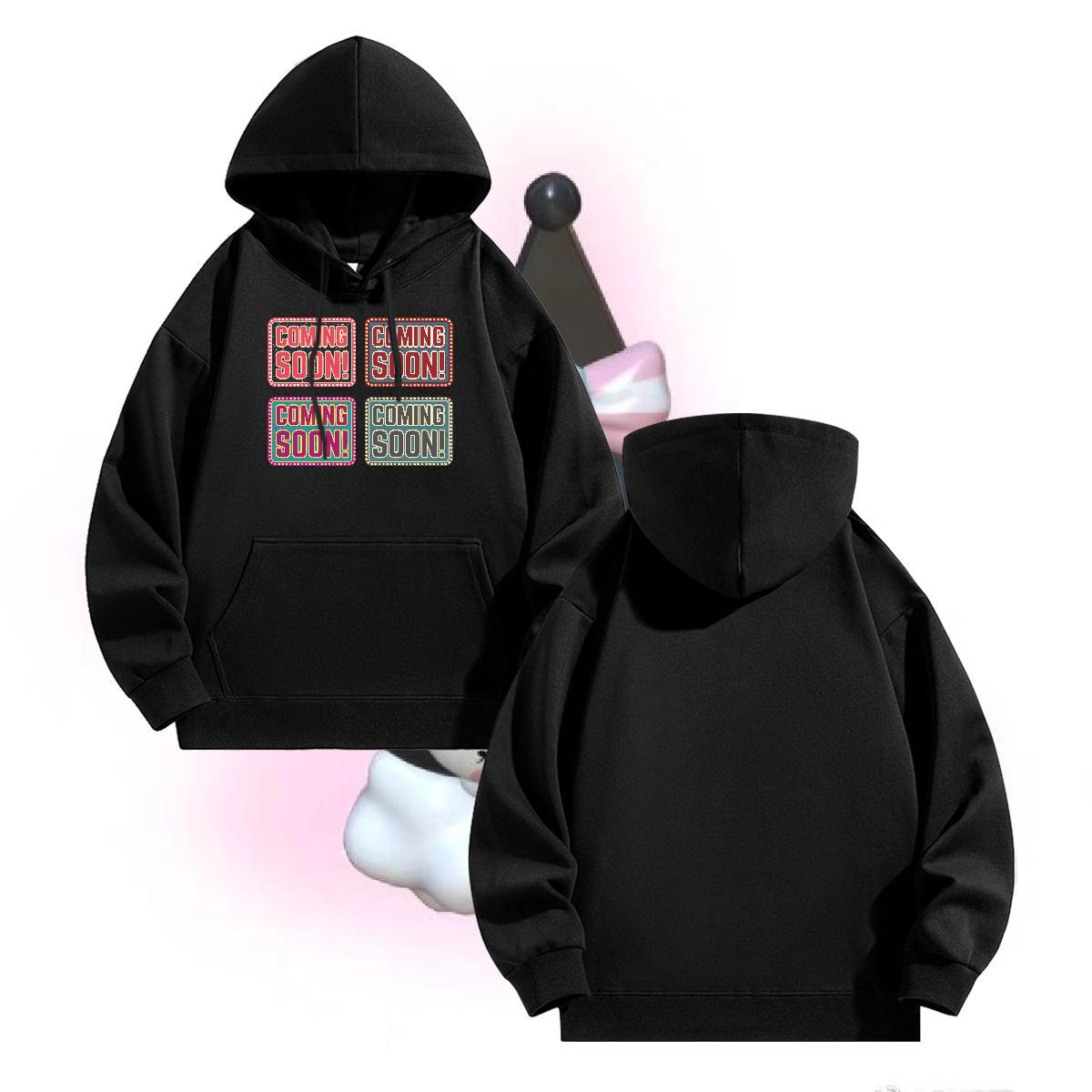 New Arrival Womens Hoodie Hooded Collar Long Sleeves Classic Lady Clothes Hoodie DIY Printed Tops Hoodie Warm Fleece Street