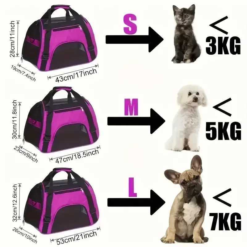 Dog Car Seat Covers Cat Bags Portable Dog Carrier Bag Mesh Breathable Carrier Bags for Small Dogs Foldable Cats Handbag Travel Pet Bag Transport Bag z