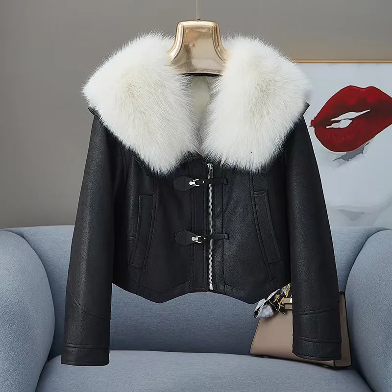 Super Large Natural Fur Collar Jacket 2024Oversized Goose Down Winter Women Puffer Coat Real Female Parkas 241115