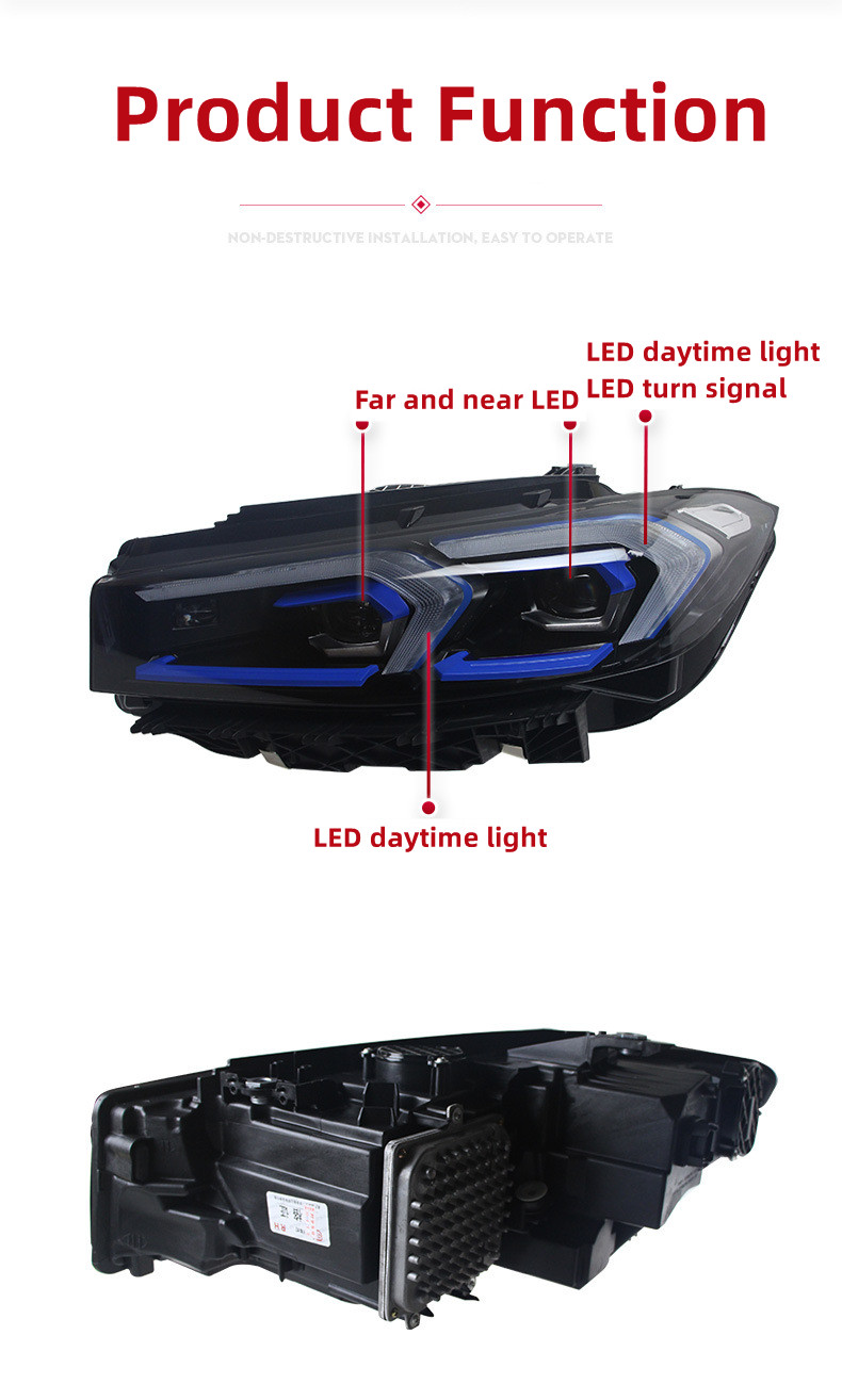 Car Headlight For BMW 3 Series G20/G28 20 20-2024 Upgrade Headlights M3 DRL Head Lamp Front Light Assembly