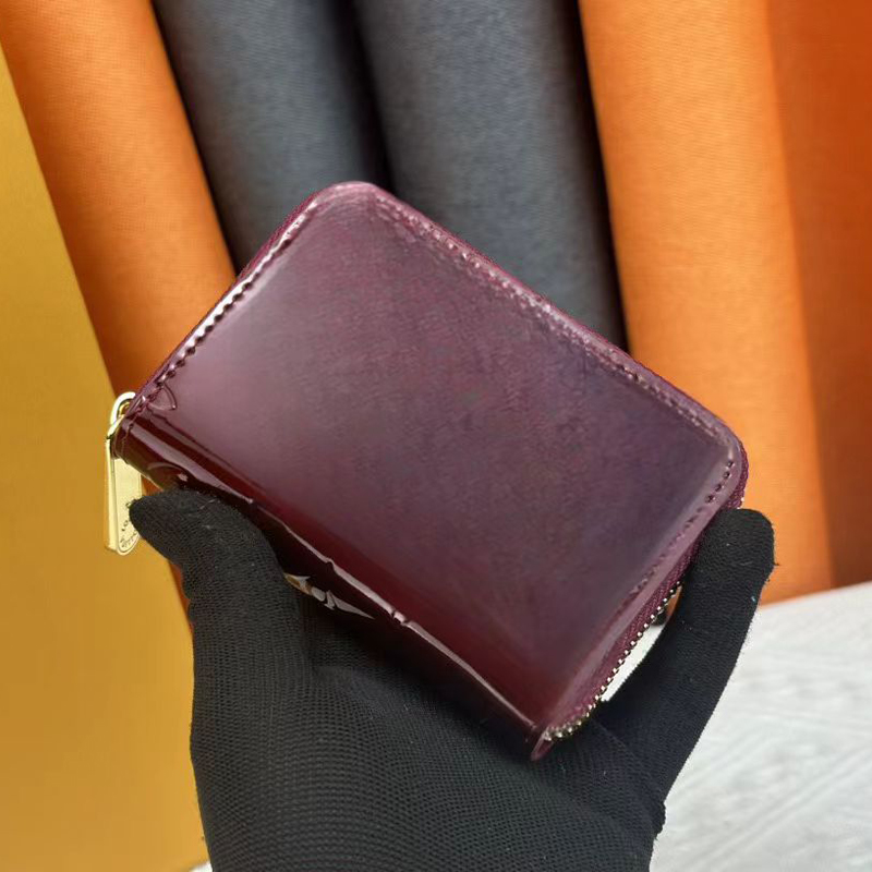 10A Quality Women's Cosmetic Bag, Short Zipper, Money Clip, Small Card Holder, Credit Card Bag, Business Card Holder