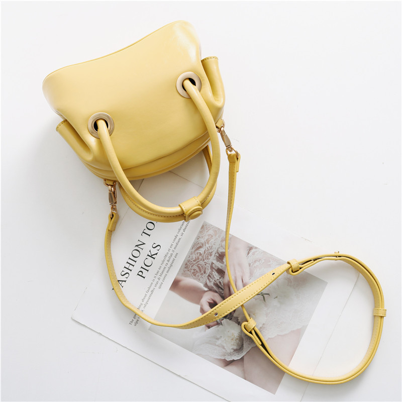 Women's Genuine Leather Handbag - Retro Fashion Cowhide Clip Catfish Bag for Spring & Summer