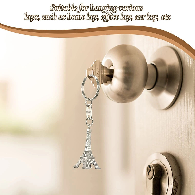 30/60/120 Eiffel Tower Zinc Keychains 3D French Souvenir Gift Keychains Small Gift Keychains 241115