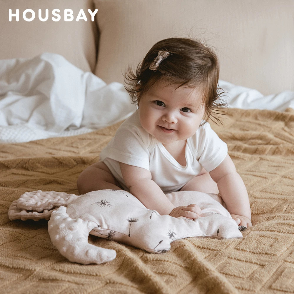 Baby Pillow Elephant Animal Bedding born Doudou Touch Feeling Toddler Security AntiStartle Infant Room Decoration 240415