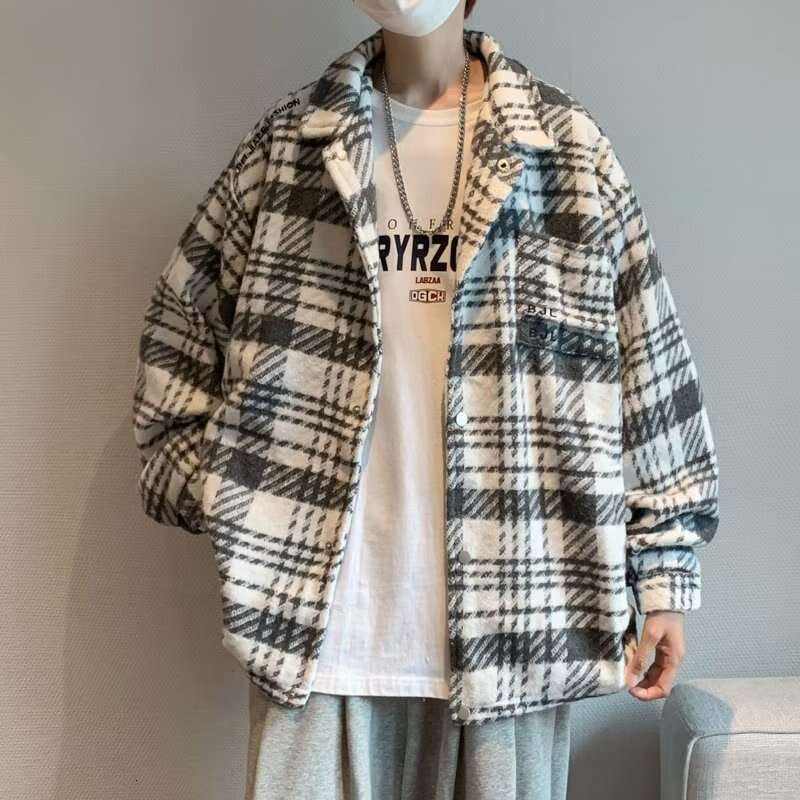 Men's Xiaoxiang Style Woolen Fabric Autumn And Winter Trendy Brand Loose Casual Jacket Men's Coat