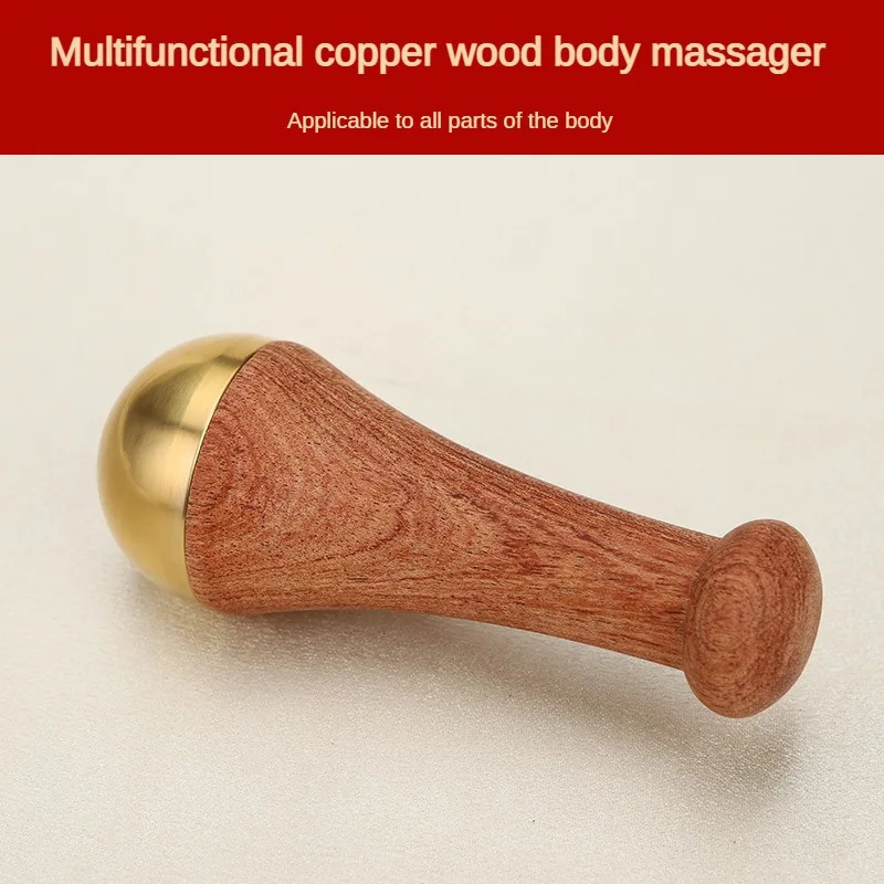 Guasha massage tools Guasha copper wood scraper Kansa hammer and foot massage 241114