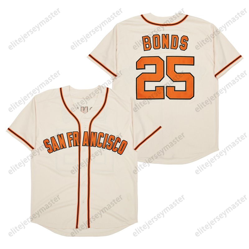 Vintage Style 25 BONDS Cities Baseball Jersey Stitched Personalized Name Number comfortable and breathable sports Jersey
