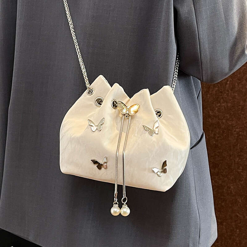 Leather Drawstring Bucket Crossbody hot Handbag for Women - Chic & Fashionable Shoulder Bag