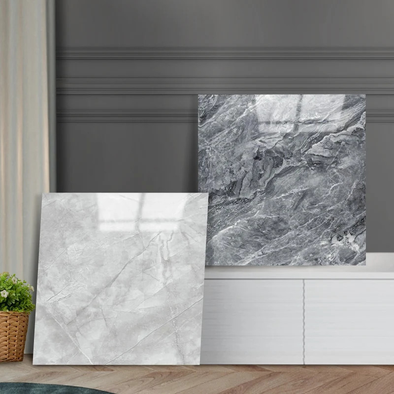 20pc of PVC Marble Floor Stickers Selfadhesive Wall Waterproof Bathroom Living room Moden Decoration Decals 241115