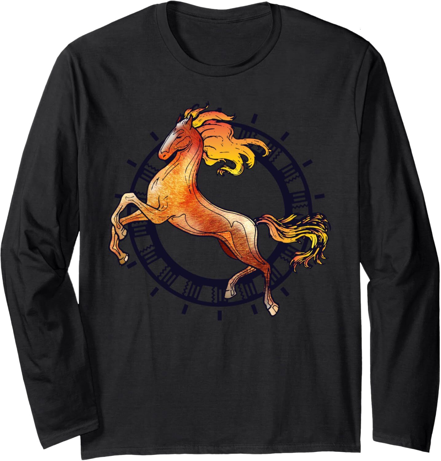 Long Sleeve Shirts for Men sweatshirt Horse Lover Horseback Riding Adorable Gift Long Sleeve T-Shirt T shirt Tee Streetwear Casual tops clothes fashio
