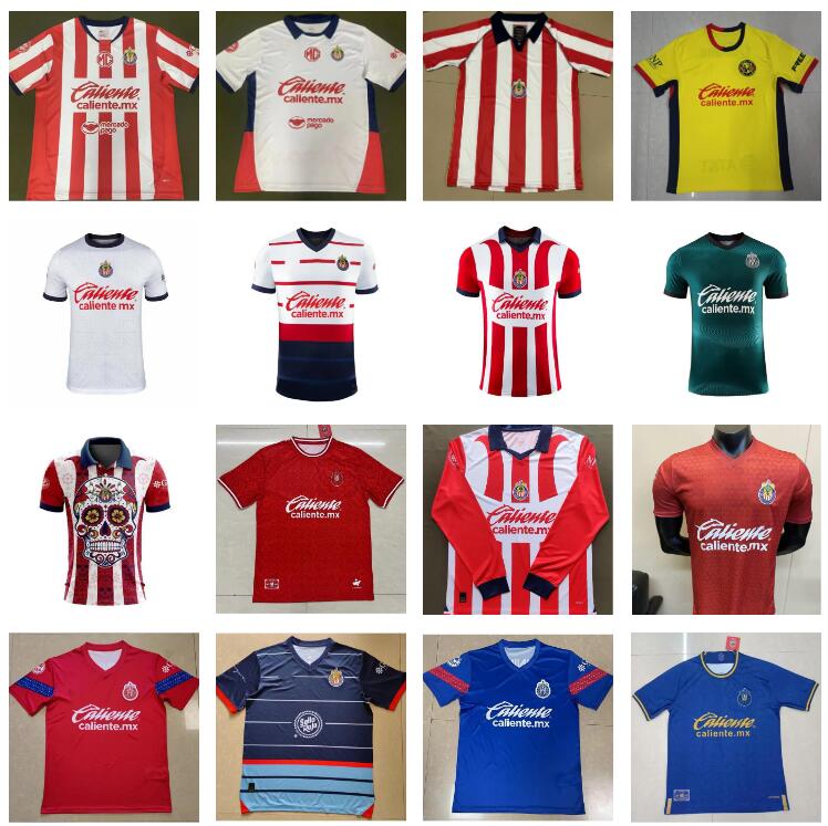 22 23 24 25 Chivas de Guadalajara jerseys 2023 2024 2025 A.ZALDIVAR CALDERON J.MACIAS BRIZUELA A.VEGA F. BELTRAN home away Alvarado HOMBRE ESPORTS football shirt