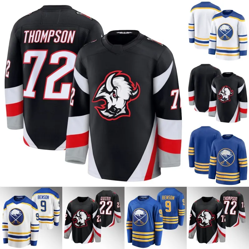 Buffalo Tage Thompson Sabre 2024-25 Hockey Zach Benson Alex Tuch Devon Levi Luukkonen Jack Quinn JJ Peterka Greenway Peyton Krebs Jersey