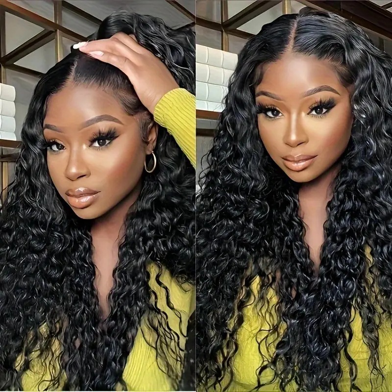 Fashion front lace 13*4 lace wig African hot selling small curling tube fluffy long curly wig