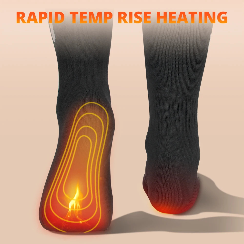 5000mAh APP Control Self Heated Socks Winter Ski Thermal Socks Cycling Warm Sock Mens Womens Heating Foot Warmer Electric Sock 241115