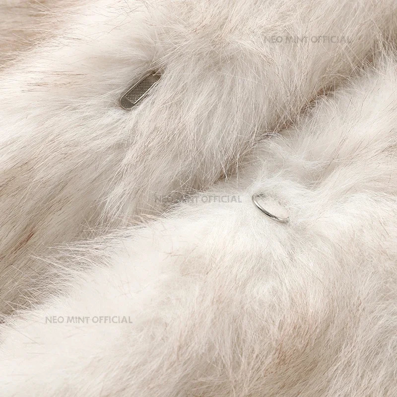 Neo Mint Vintage Long Faux Fox Fur Coat Women 2024 Winter Warm Fluffy Fur Jacket Female Street Furry Outerwear Overcoat 241115