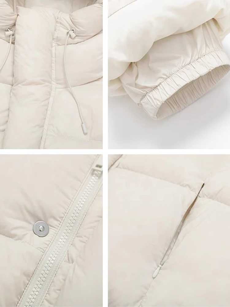 Winter Short Down Cotton Jacket Women Casaco Inverno Feminino 2024 New American Bread Clothing Thick Warm Hooded Parkas CoatsC241115