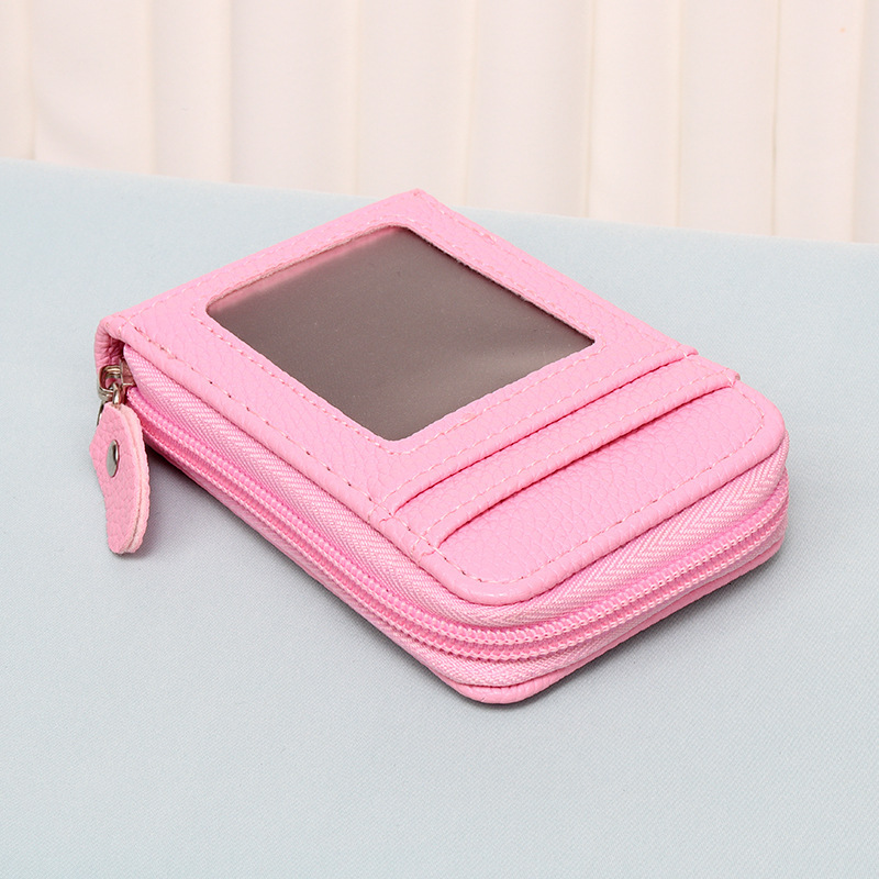 Designer's New Organ Bag Korean Version Portable Women's Short Bank Cover Business Card Clip Zipper Vertical Handbag