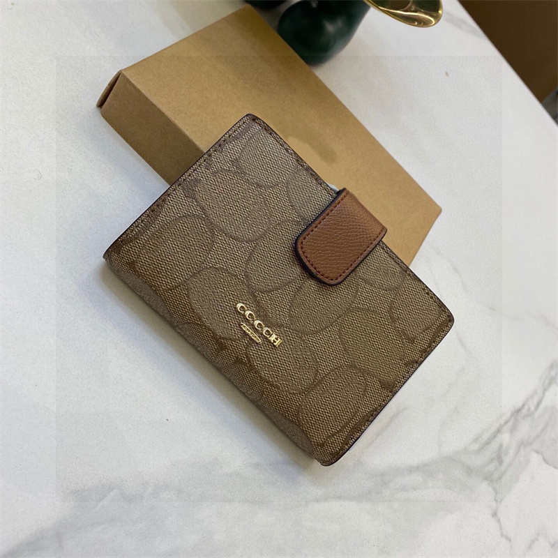 Brand Designer Cow Leather Fashion Mens Womens Purses High Quality Short Wallet For Men Credit Card Wallets With Box