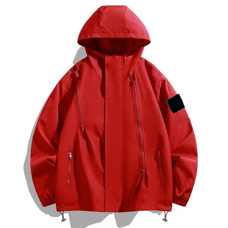 25ss stones jacket islands cargo jumper men women Designer Original High Quality Mens Jackets Coat Autumn Spring Thin Hooded Outdoor Sports Waterproof c S25515