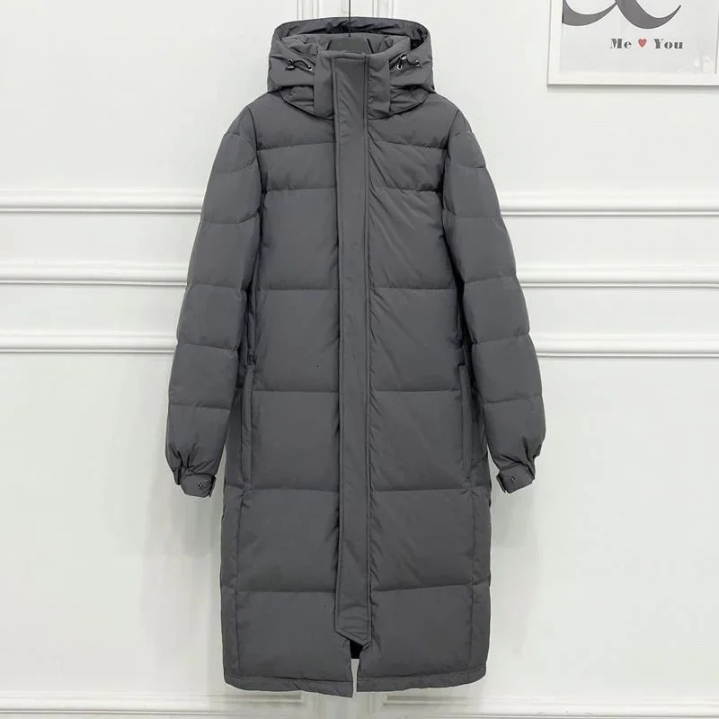 Hooded Coat For Women Autumn Warm Thick Long Puffer Winter Ladies Down Jackets Couple Models Men And Parka Quilte L50 241115