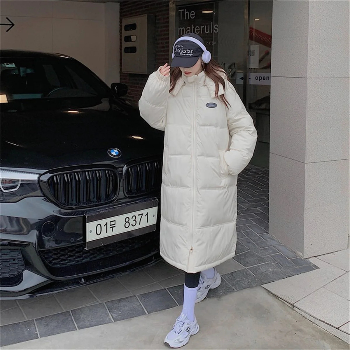 Winter Women Loose Jacket Coats Long Parkas Female Down Cotton Hooded Overcoat Thick Warm Jackets Windproof Casual Student Coat 241115