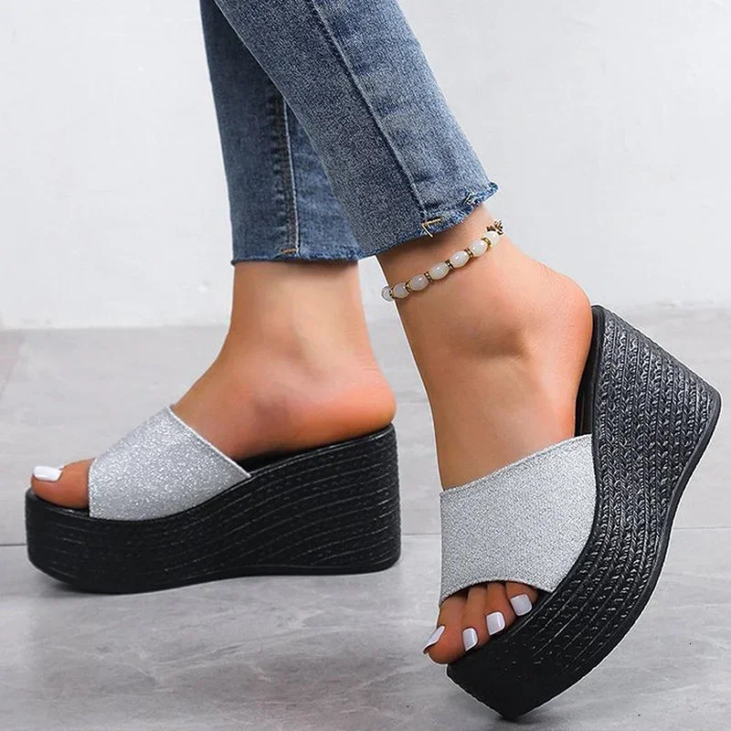 Shoes Women Slippers Soft Bottom Wedge Heels Sandals Summer Shoes For Women Platform Sandals Wedges Zapatos Mujer Footwear 241114