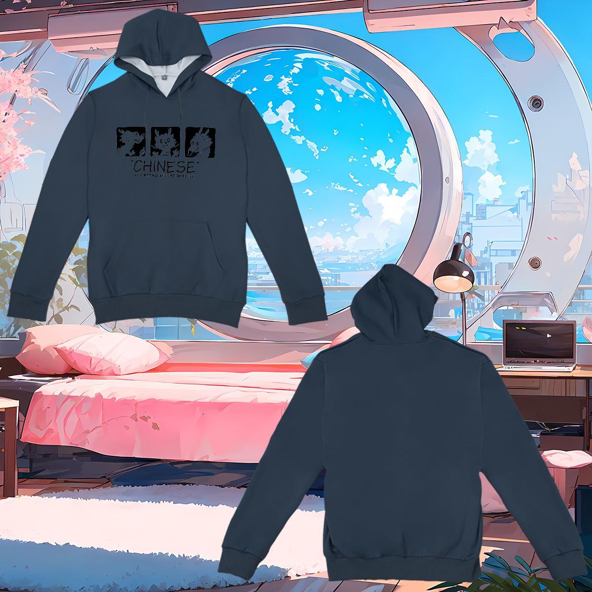 DIY Customized Unisex Sweatshirts US Size Warm Hoodie for Man Woman Tops Casual Tech Fleece Breathable