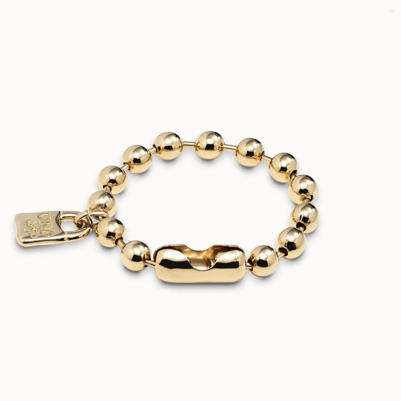 Ladies Charm Bracelets GoldPlated Vintage Charm Bracelet with Beaded Chain and Padlock Spanish Inspired Party Jewelry Z250910