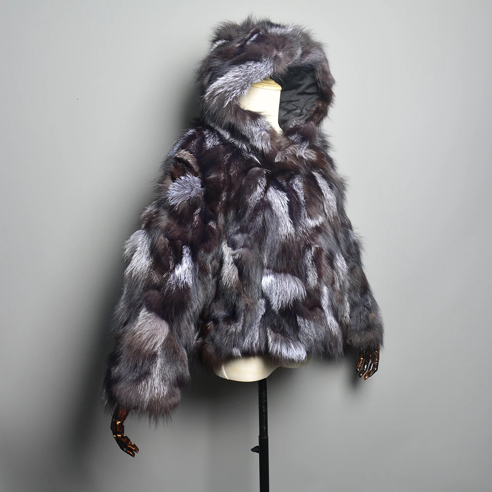 2024 Winter Women Real Fur Coat 100 Natural Jacket Collar Fashion Thick Warm Lady Outerwear 241115