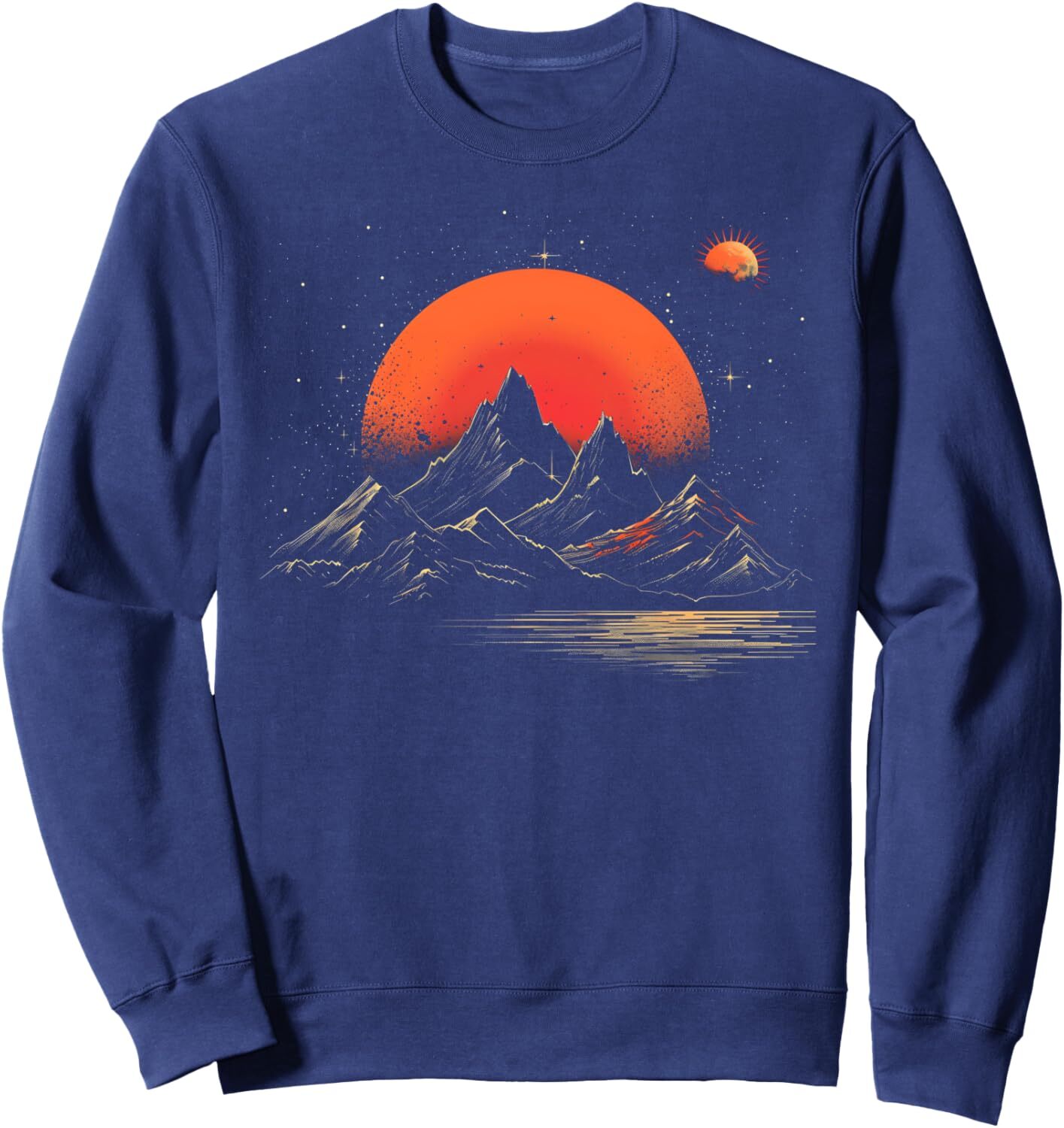 Long Sleeve Shirts for Men sweatshirt Mountain Hiking Sunset Nature Lover Graphic Design Sweatshirt T shirt Tee Streetwear Casual tops clothes