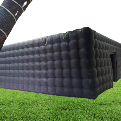 New arriver black 8x8x38m black cube tent inflatable cubic marquee house square party cinema building customized