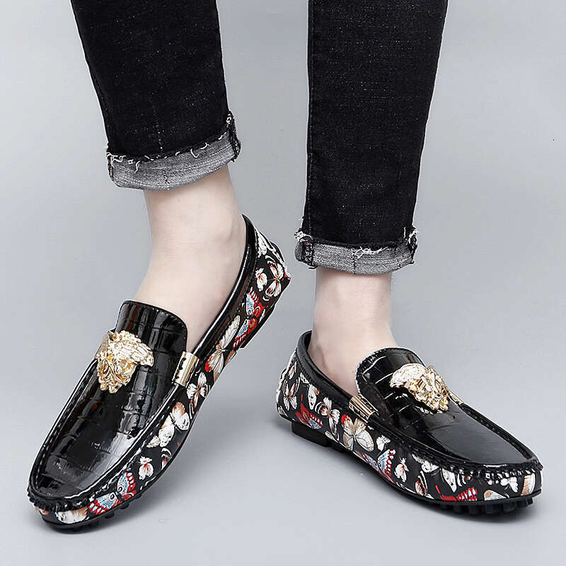 Designer Mens Genuine Leather Boys Teens 35~48 Casual Brand Shoes for Men Women Driving Male Moccasin Flats Loafers free shipping shoes